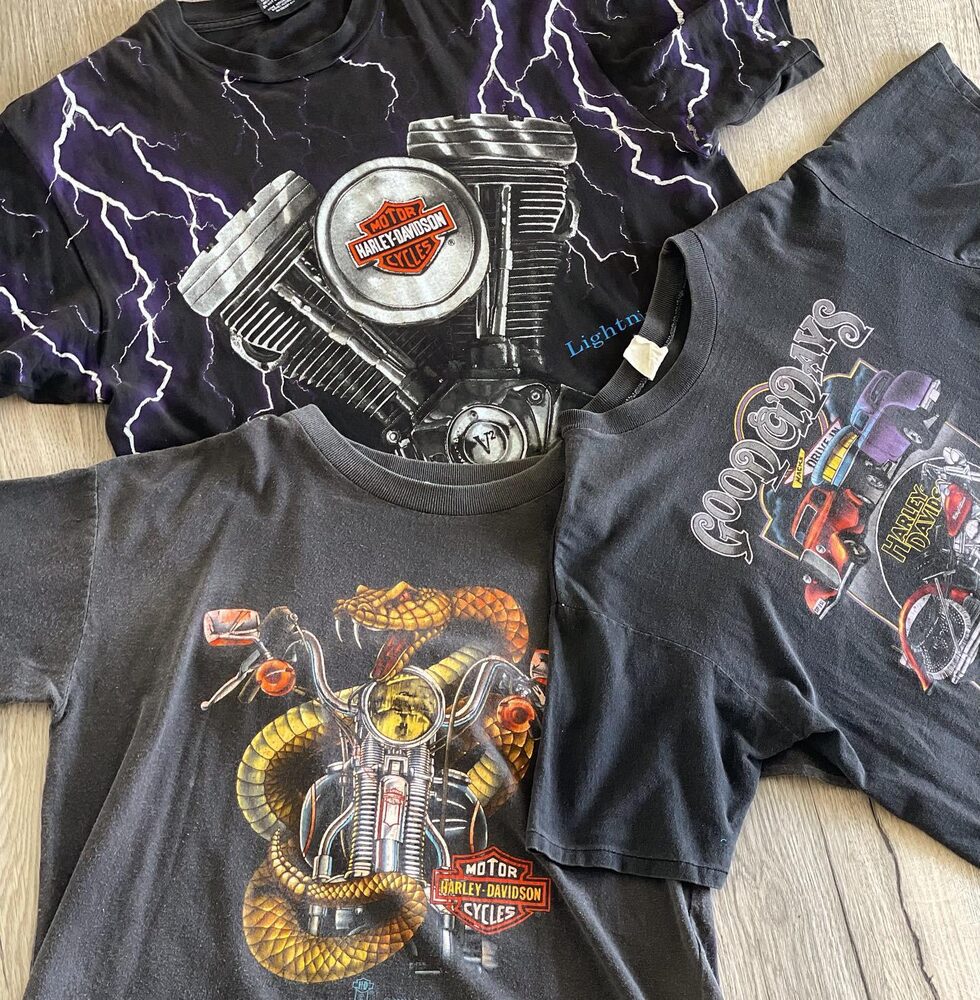 Vintage Harley-Davidson biker tees